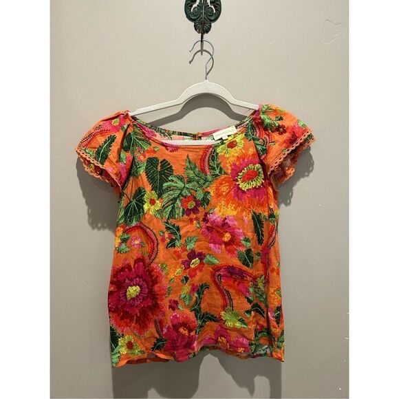 Cynthia Rowley floral top - Picture 1 of 7